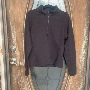 Spyder Gray Quarter Zip fleece Pullover! small